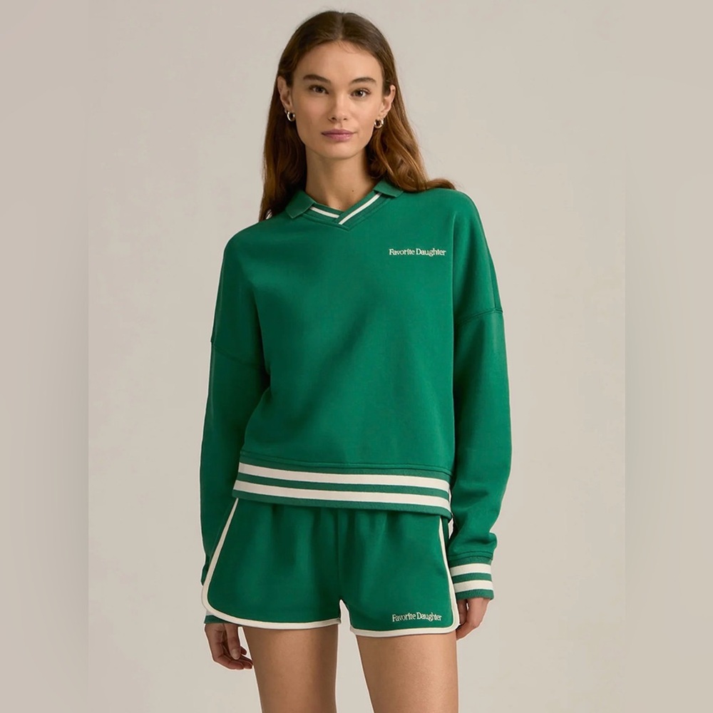 Favorite Daughter Emerald Ivy League Shorts
